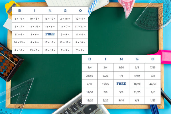 Bingo ticket math lesson