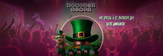 bongos bingo 80s saint patricks events