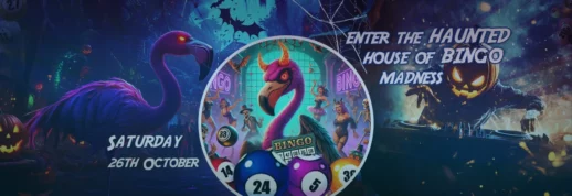 flamingo bingo halloween event