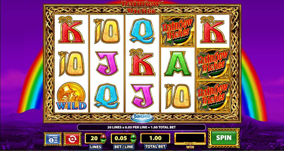 Rainbow Riches Slot gameplay