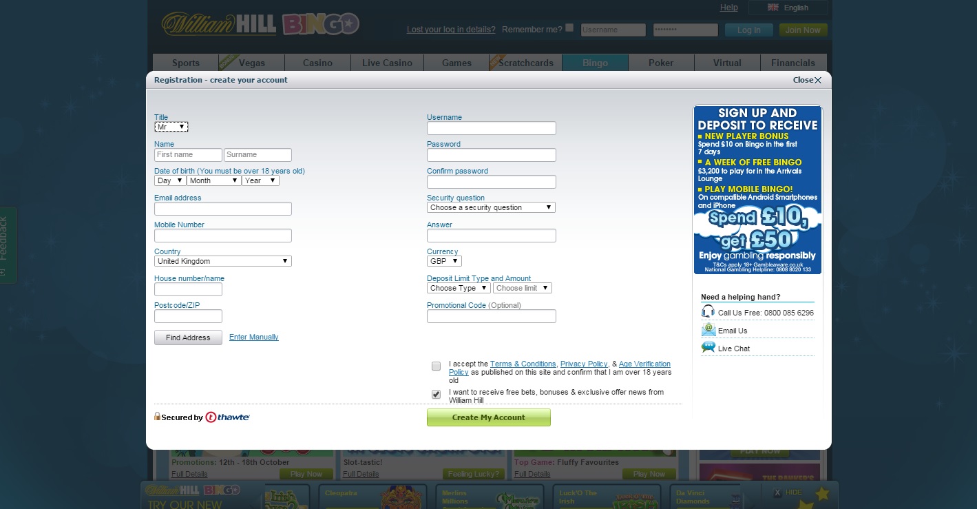 william hill account reopen